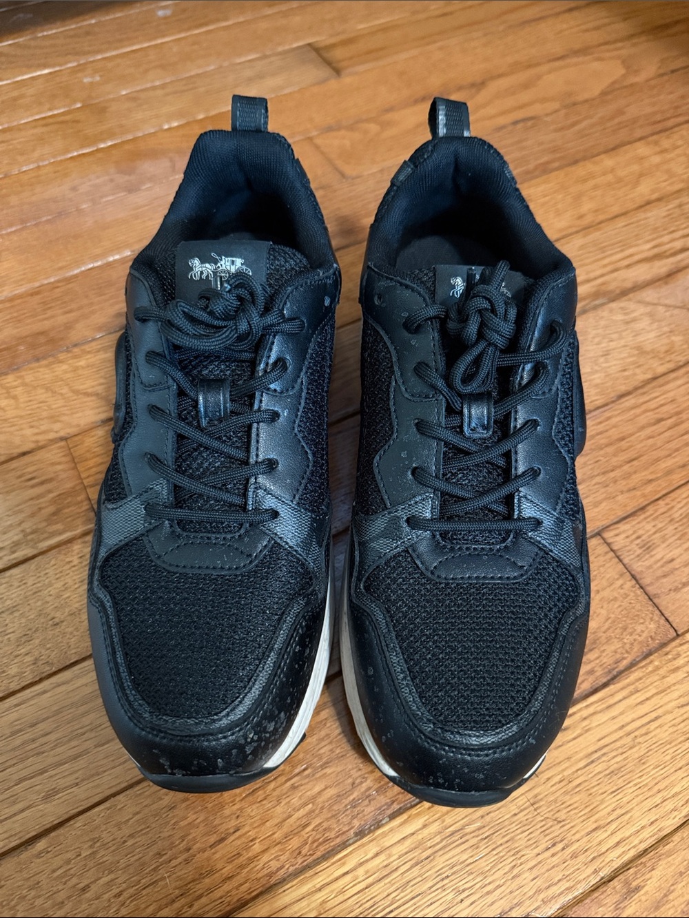 Coach Black Women's Lace-Up Sneakers